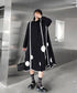 Scallop Dot Graphic Shirt Dress